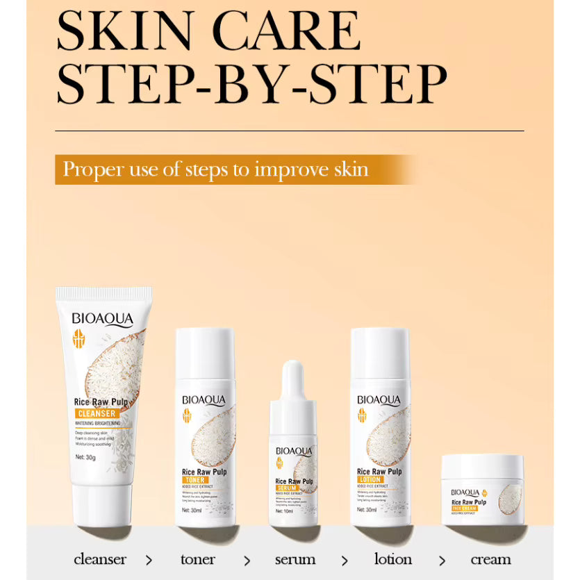 CHINA Bioaqua Rice Raw Whitening Set